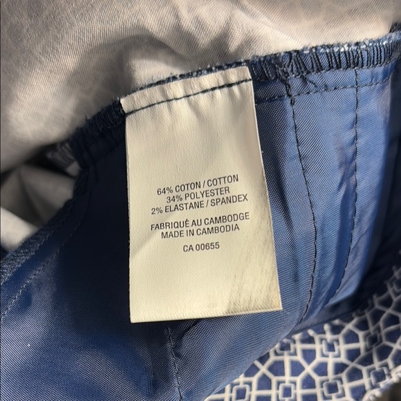 Reitmans Blue Tailored Trousers with Subtle Checkered Pattern - Picture 5 of 5